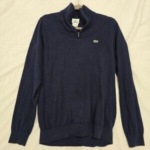 Lacoste Men's 1/4 Zip Sweater Size 5